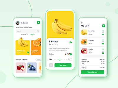 Fruit App app app design cards delivery fruit fruitapp fruits grocery interaction design interface ios mobile design shop ui uidesign uiux ux vegetableapp