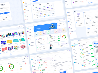 School Student Dashboard clean design dashboard education learn learning lesson management modern project quizapp school students test ui uiux