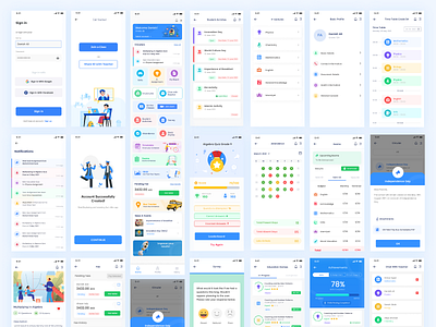 School Student App activities app appdesign clean design designing education framework illustration ios learn lesson minimal mobile app design mobile ui mobileapp school studentapp ui uiux