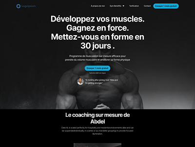 Fitness coach landingpage landingpage webdesing webflow webflow landingpage webflow web designer website