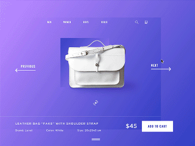 BAG_ME animation ecommerce fashion gif product purchase shopping simple store ui web