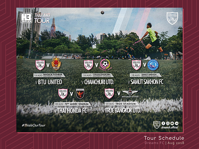 Tour Schedule for Dreams FC