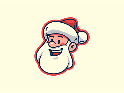 Santa sticker illustration
