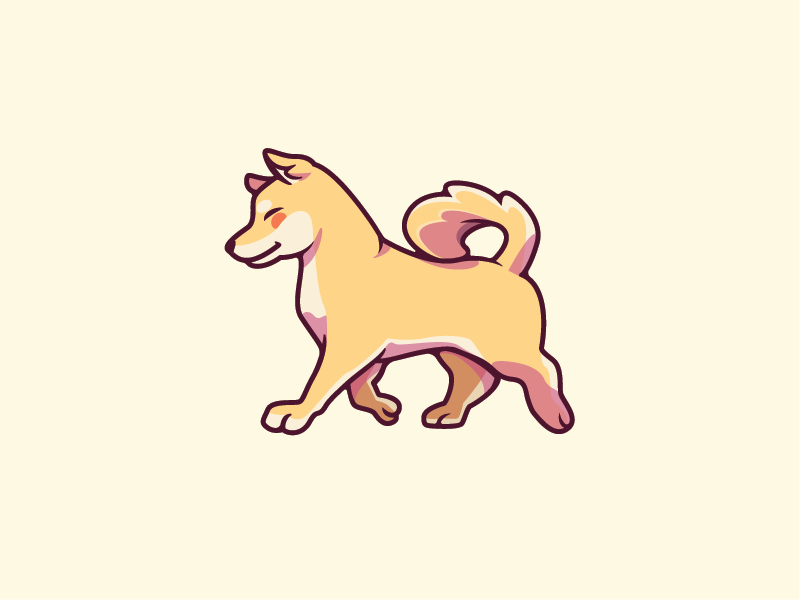 Walking Shiba Inu By Ryan Ahmad Yunus On Dribbble