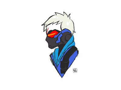 We're all soldiers now! apple pencil fanart ipad pro overwatch procreate sketch soldier 76 soldier76