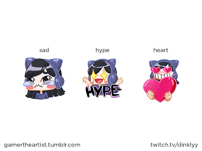 Twitch Emotes emotes heart hype sad twitch