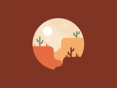 ✦ Desert illustration vector
