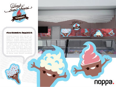 Ice cream shop corporate identity corporate identity