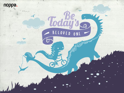 Graphic for fun cute dinosaur graphic illustration monster