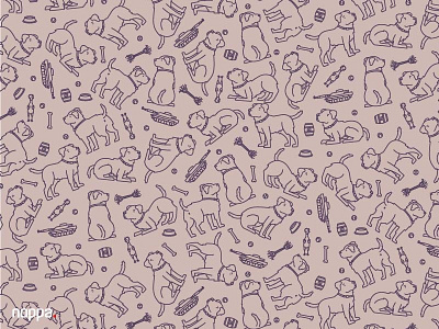 dog pattern car sticker design