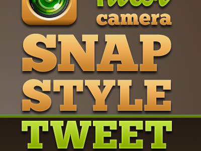 Snap, Style, Tweet chunk five kiwi camera lots o kerning