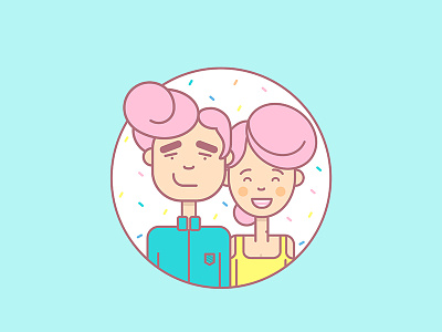 Love Is In The Air air boy character color fashion girl hair love pastel relationship sticker style