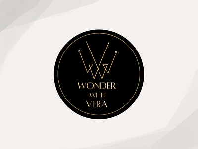 Wonder with Vera Logo branding illustration logo procreate