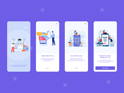 ON BOARDING SCREEN - E Wallet / Digital Wallet App digital digitalwallet digitalwalletapps ewalletapp ewalletapps moneyapps onboard onboardingscreen wallet walletapp