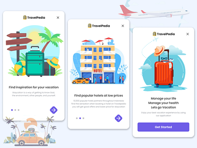 ONBOARDING - TRAVEL APP / BOOKING HOTEL APP bookingapp bookinghotelapp branding design digitalwallet illustration landingpage logo onboarding onboardinghotelapp typography ui ux vector