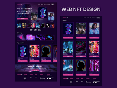 WEB NFT DESIGN : HOME NFT