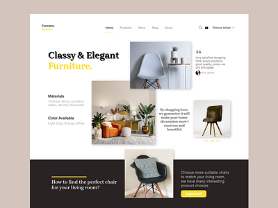 Furniture Websites Landing Page