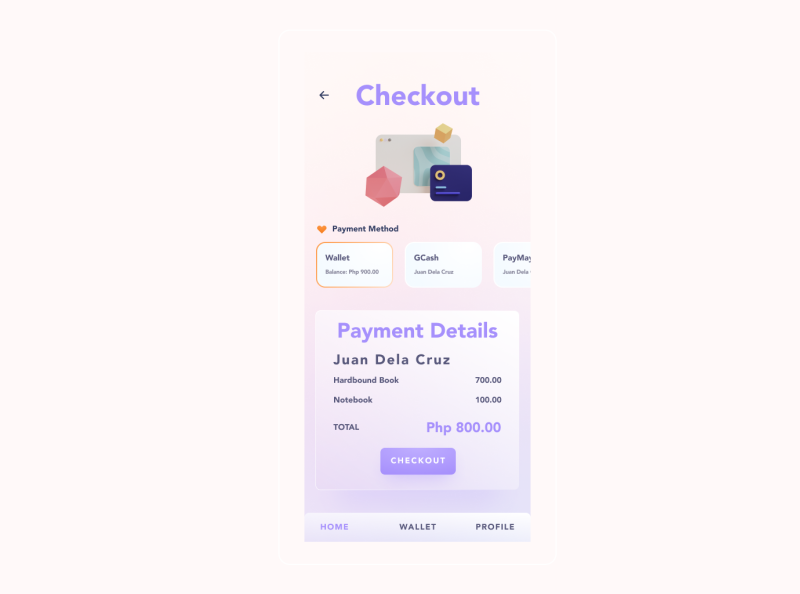 Daily UI 002 - Checkout by Gail Tingson on Dribbble