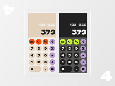 Calculator daily 100 challenge design ui ux