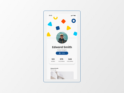 User Profile daily 100 challenge design ui ux