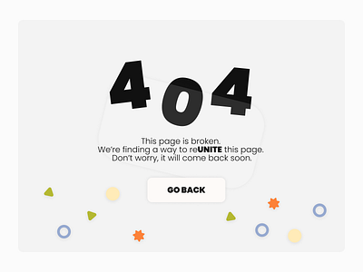 404 Page daily 100 challenge design ui ux