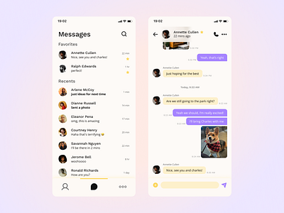 Direct Messaging daily 100 challenge design mobile ui ux