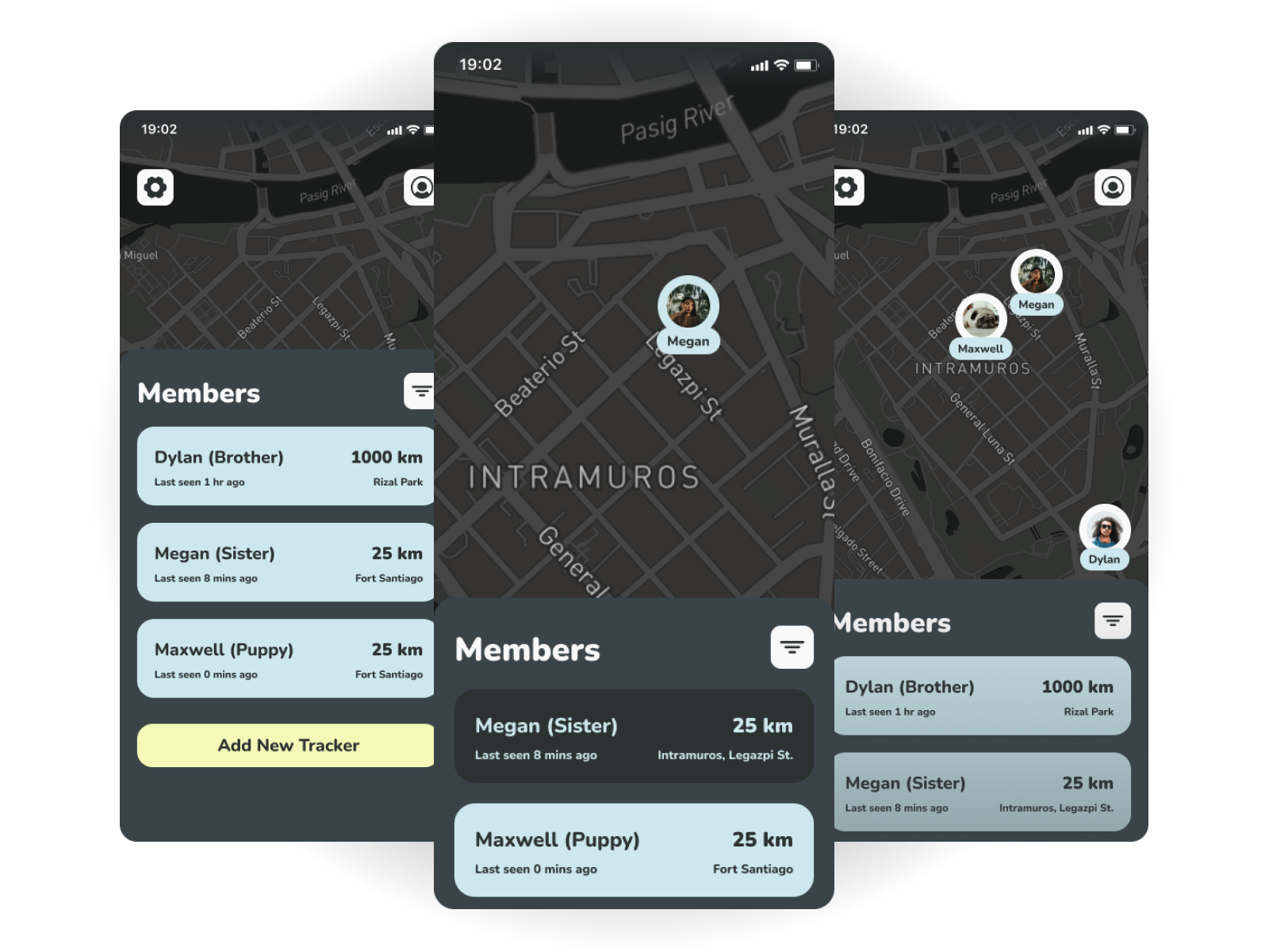 Location Tracker by Gail Tingson on Dribbble