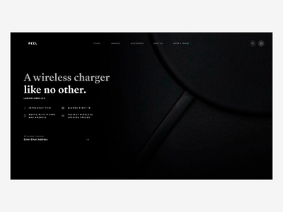 wireless charger UI charger design ui web website wireless