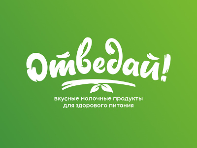Otvedai branding dairy lettering logo