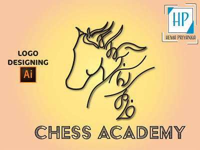 ChessAcademy Logo design illustration logo ui vector