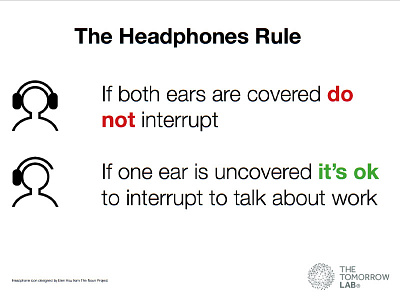 The Headphones Rule download headphones office poster productivity