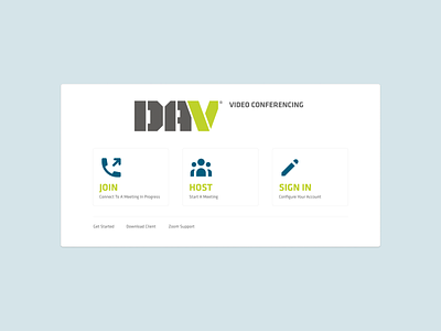 Video Conferencing Landing Page