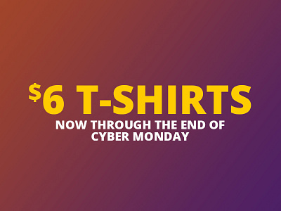 Cyber Monday Campaign cyber deals monday price promo purple sale tshirt