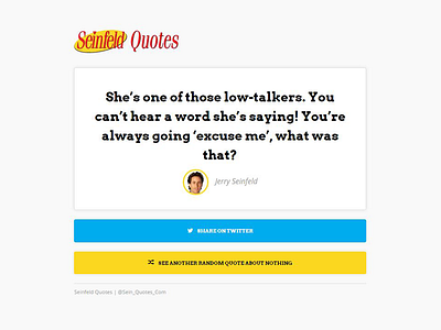 Seinfeld Quotes gray quote seinfeld twitter white yellow