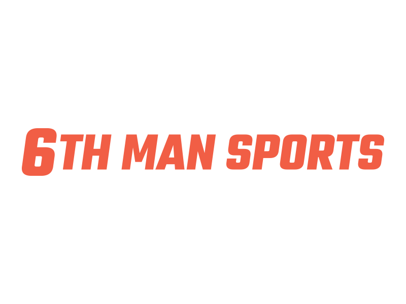6th Man Sports Logo Refresh branding color design font gif illustration logo logo design loop minimal redesign sports ui yellow