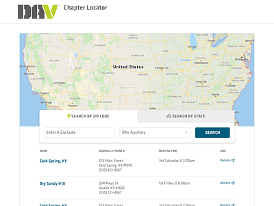 DAV Chapter Locator