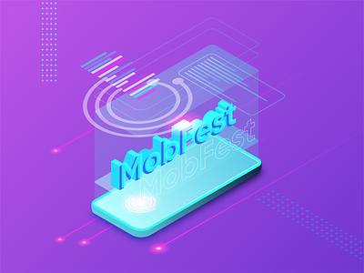 Isometric Technology Illustration app design graphic design illustration isometric isometric illustration isometry mobileillustration technology vector