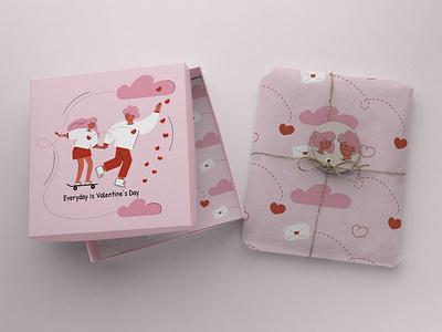 Valentine's Day gift box design