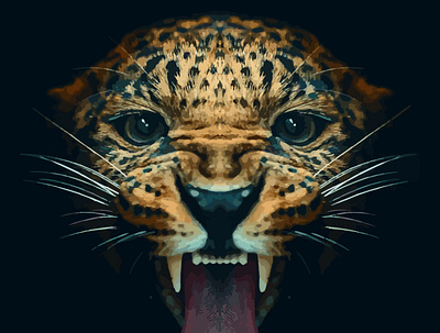 Leopard illustration design graphic design illustration vector
