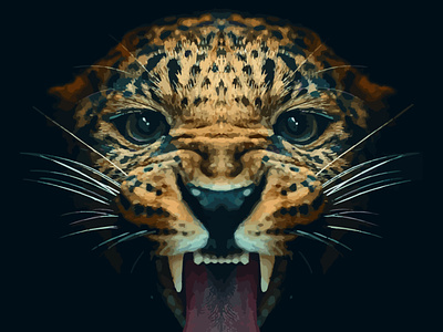 Leopard illustration design graphic design illustration vector