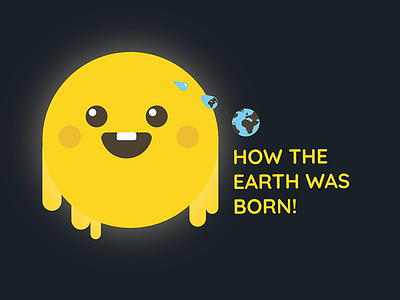 How the 🌎 was born born earth globe hot light planet space summer sun sunny weather