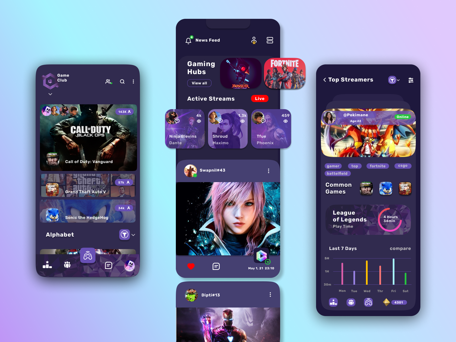 Game App UI design by Swapnil Kashyap on Dribbble