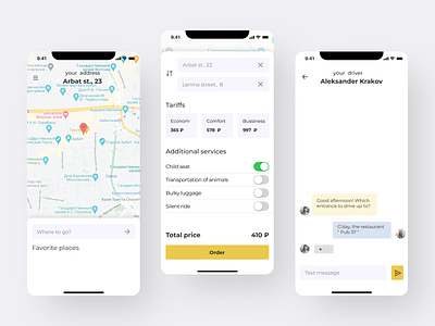 Taxi mobile app car chat ordertaxi taxi taxiapp ui
