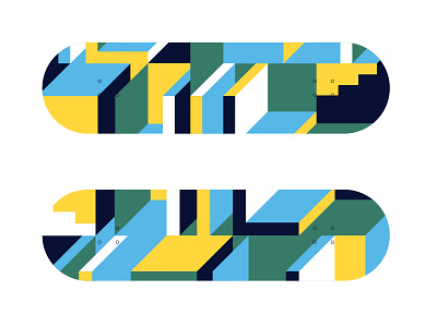 Skateboard Design deckdesign geometric pattern sk8 skateboard skateboarding