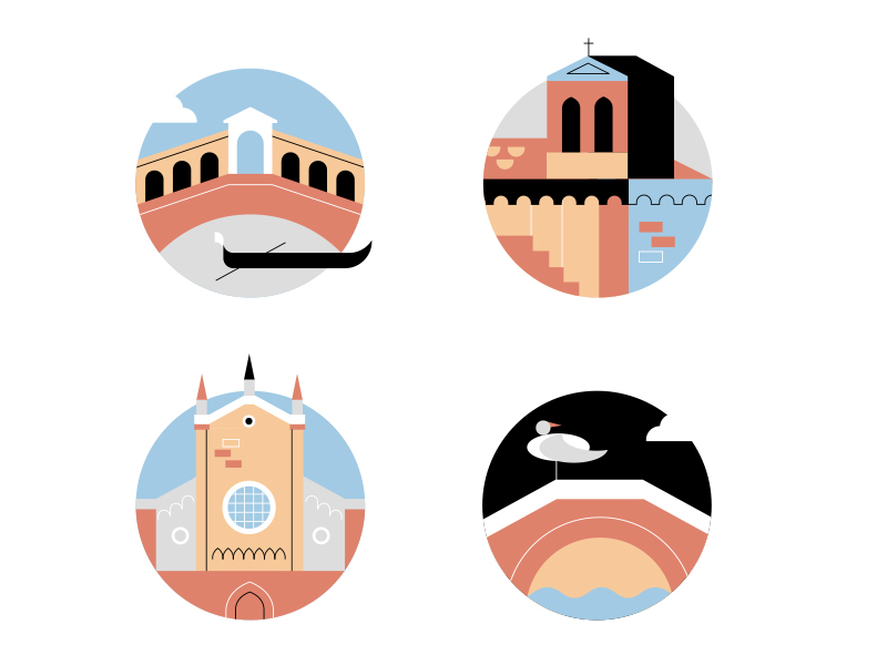 Venice / Icons by koivo on Dribbble