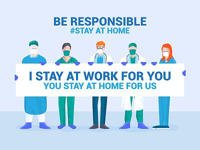 Stay at home awareness social media campaign