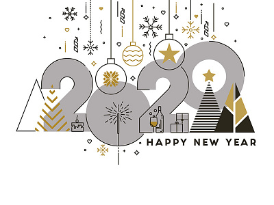 Happy New Year Card By Darko Vujic On Dribbble