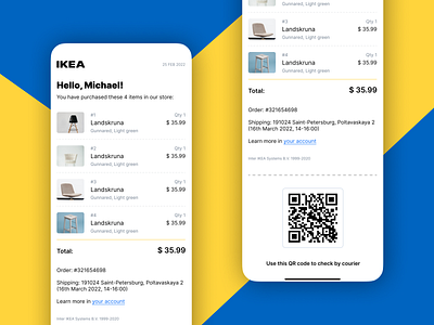 Email Receipt dailyui design ui ux