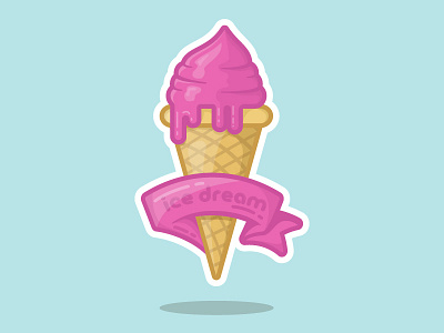 Good day family! cream dream ice illustration