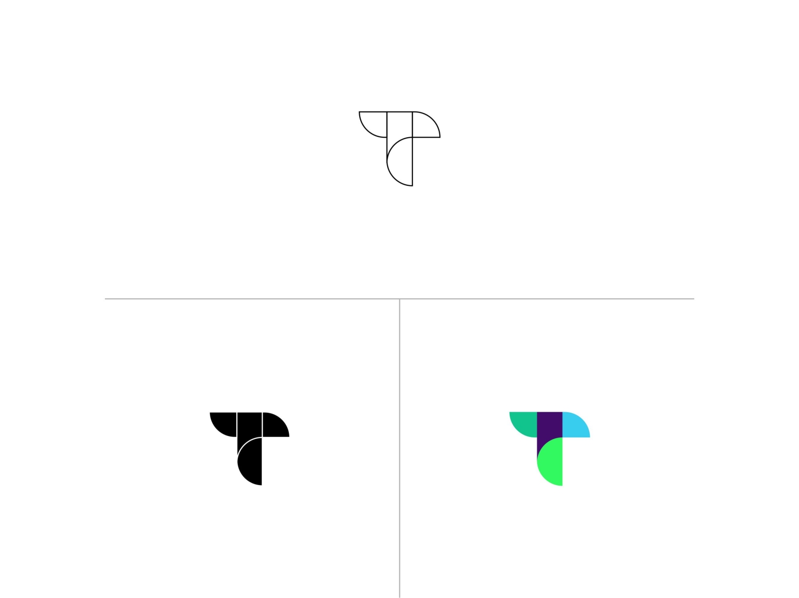 t lettermark logo by zeb creation on Dribbble